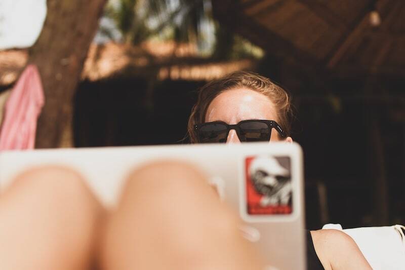 woman on laptop