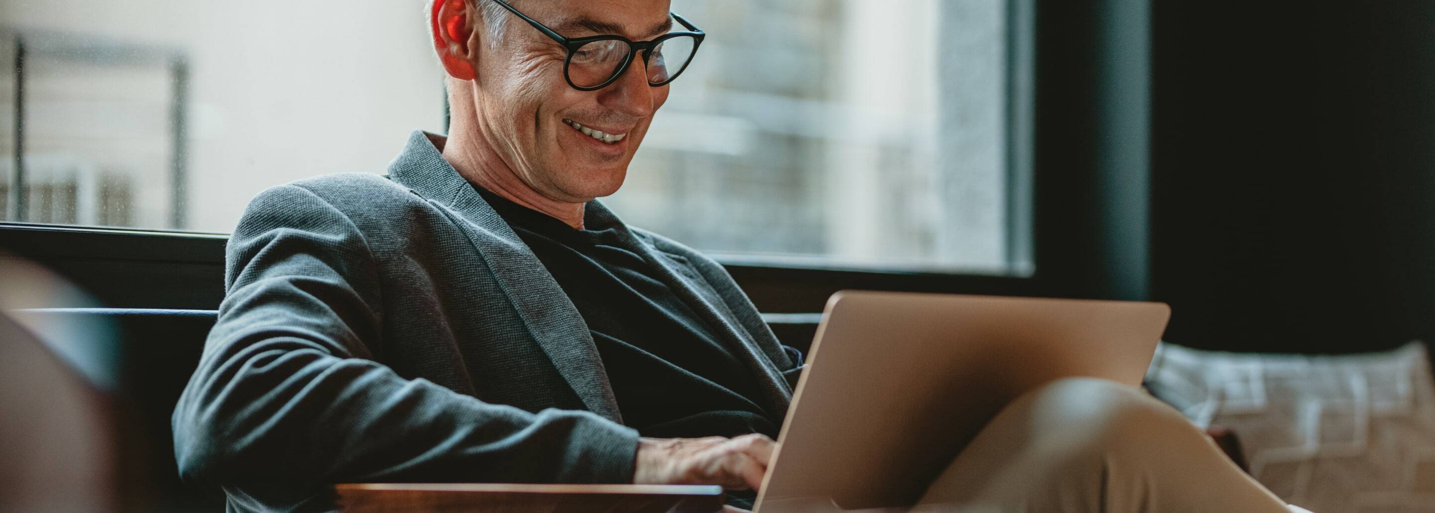 Man with laptop